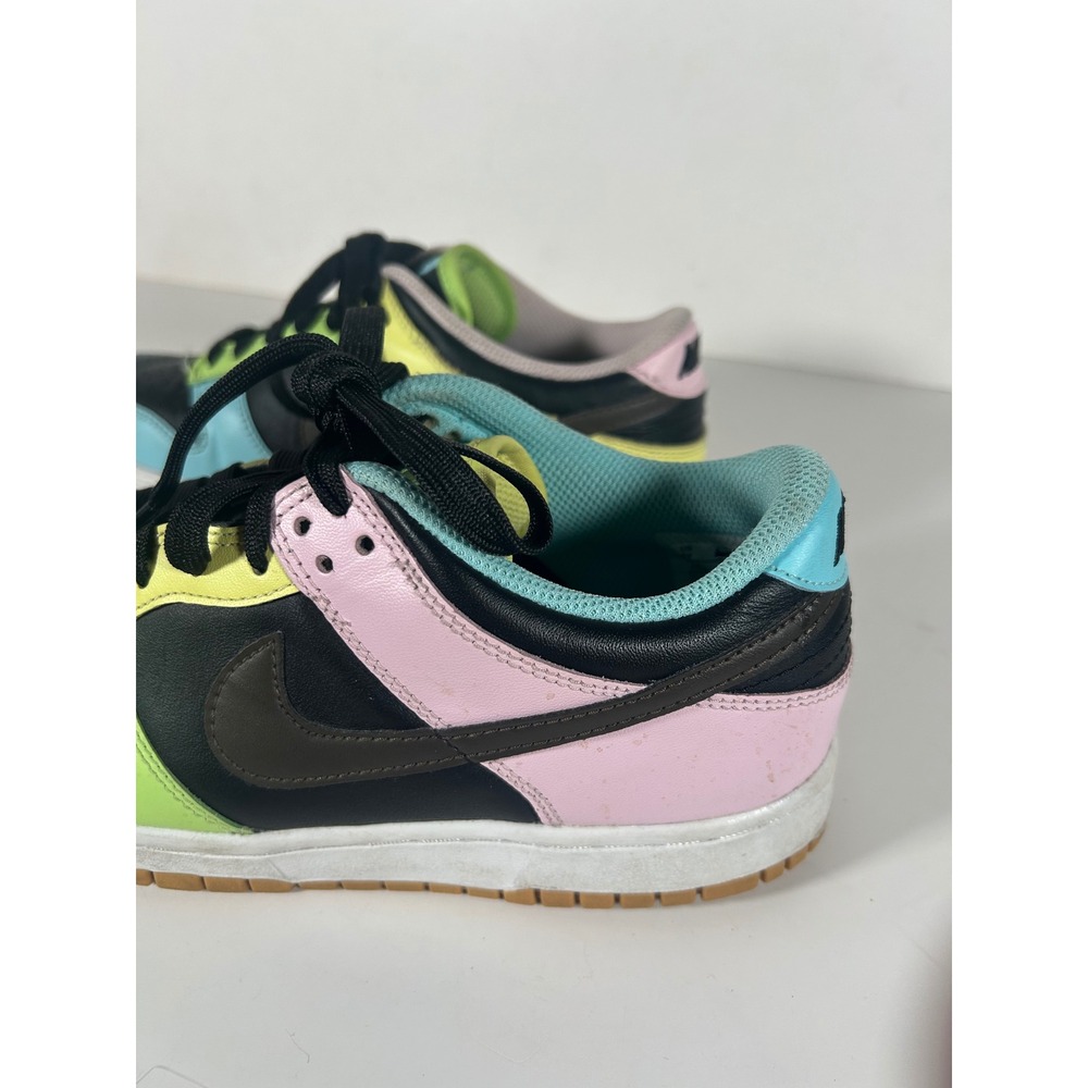 Nike Dunk Low SE Free.99 Black Multi-Color Sneakers CZ2496-001 Sz 6Y/Womens 7.5 - Picture 3 of 9